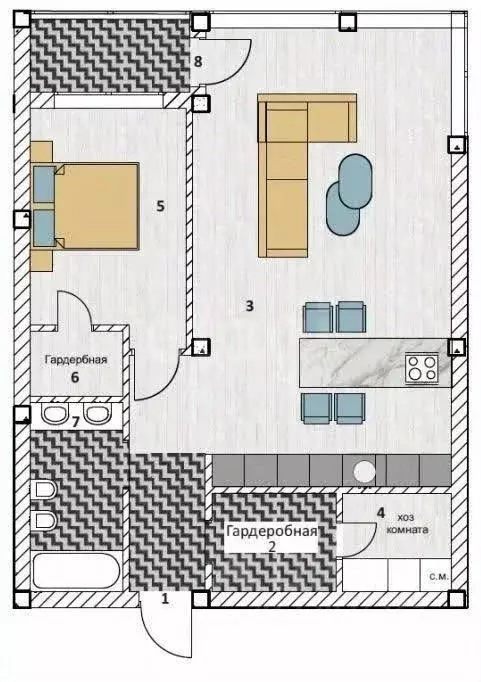 1-к кв. Иркутская область, Иркутский муниципальный округ, пос. Новая ... - Фото 2