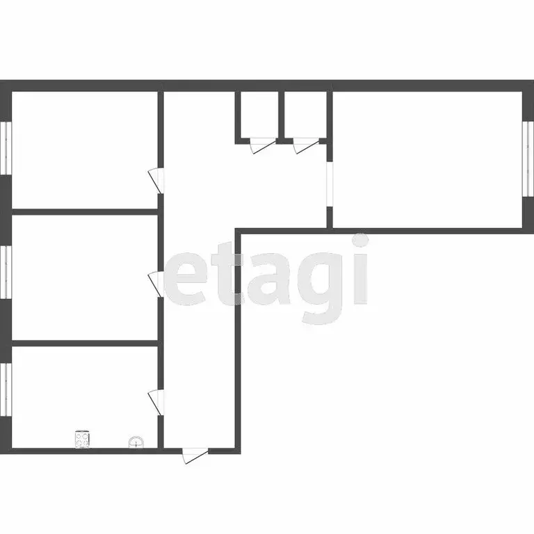 3-комнатная квартира: Томск, микрорайон Солнечный, улица Бирюкова, 11 ... - Фото 0