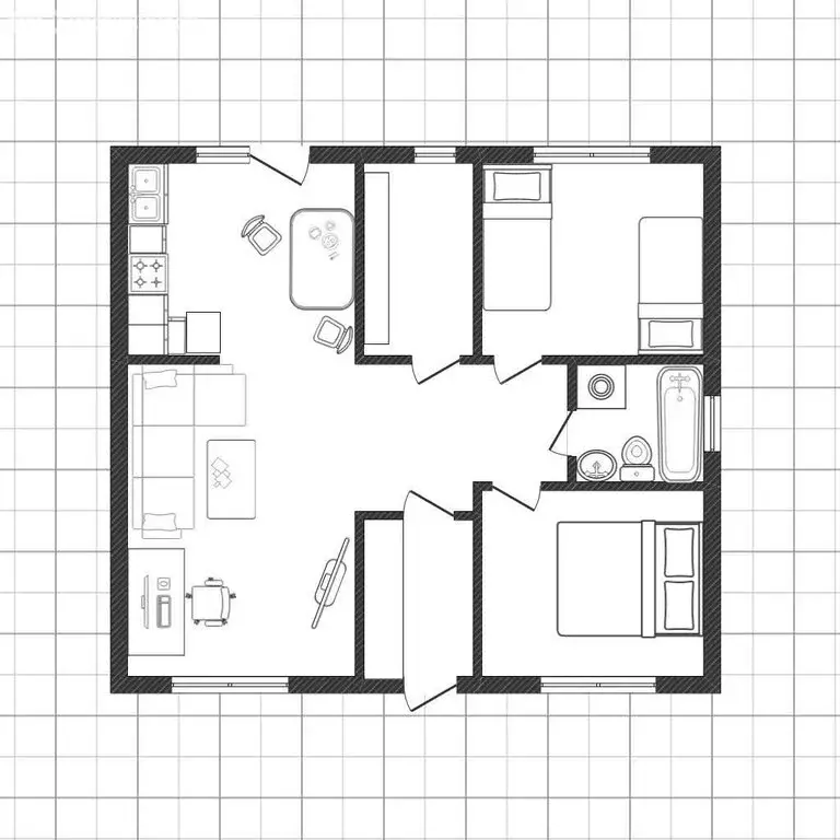Дом в посёлок Ленина, Осенняя улица (83.4 м) - Фото 1