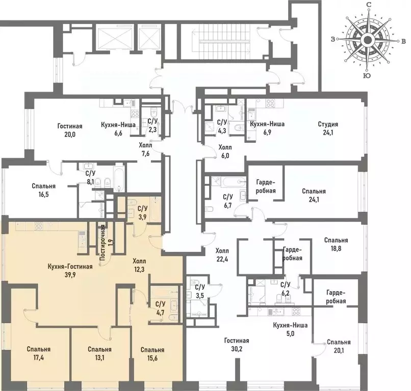 4-к кв. Москва Рубцовско-Дворцовая ул., 4 (108.7 м) - Фото 2