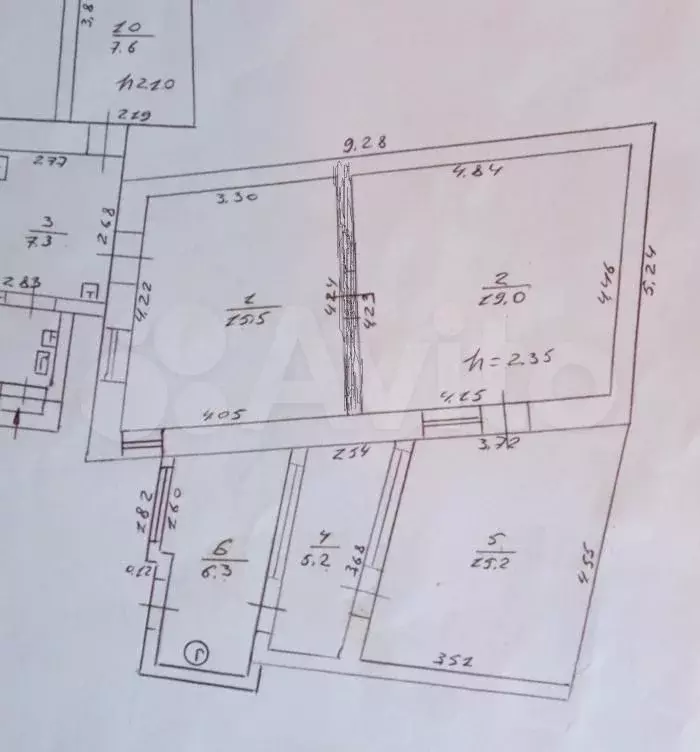 2-к. квартира, 45 м, 1/1 эт. - Фото 0