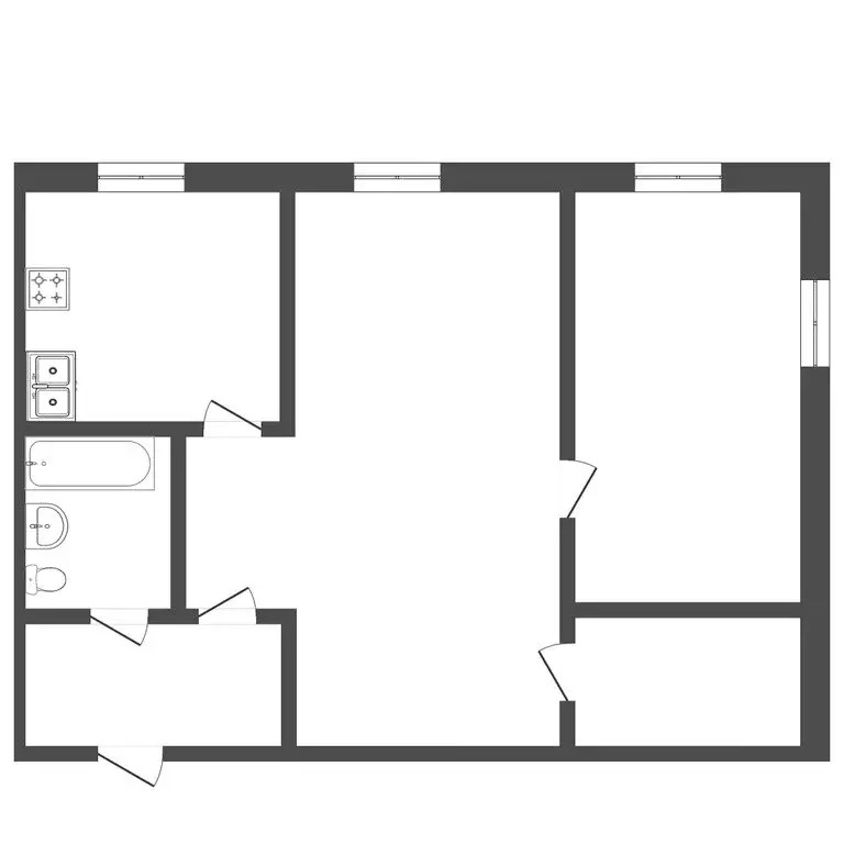 2-комнатная квартира: Пермь, улица Мира, 124 (44 м) - Фото 0
