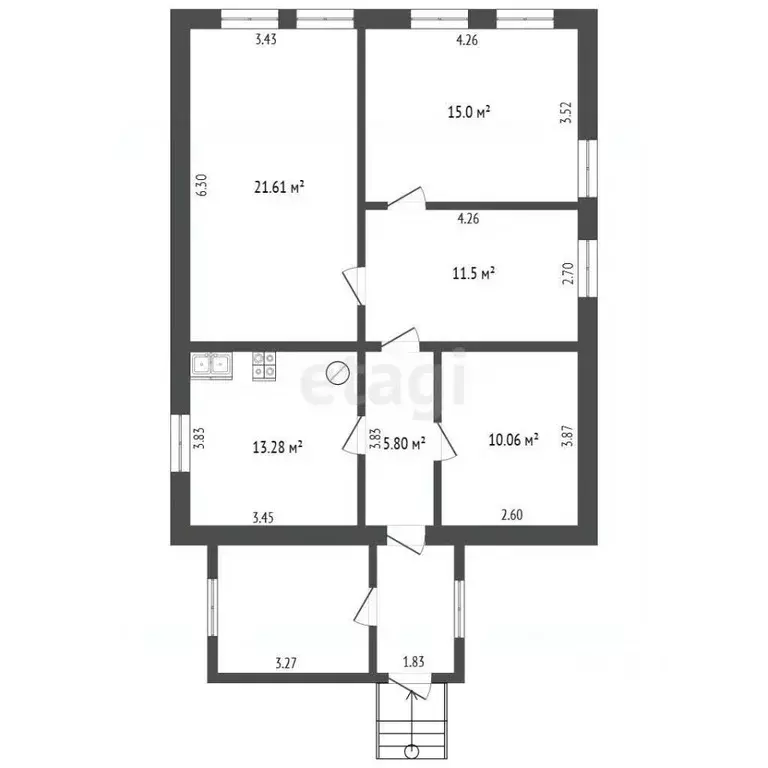 Дом в Костромская область, Нерехта ул. Незамаева, 8 (103 м) - Фото 2