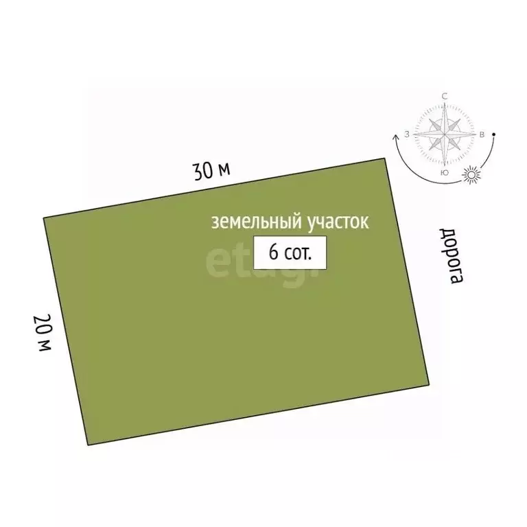 Участок в Крым, Феодосия Колос СПК, ул. Средняя (6.0 сот.) - Фото 2