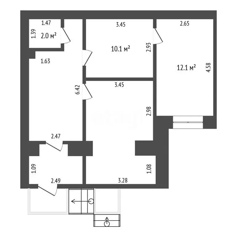 Помещение свободного назначения (56.7 м) - Фото 1