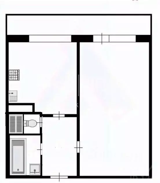 1-к кв. Санкт-Петербург Шлиссельбургский просп., 36К1 (33.4 м) - Фото 2
