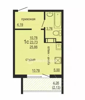 Студия Челябинская область, Челябинский городской округ, пос. Западный ... - Фото 1