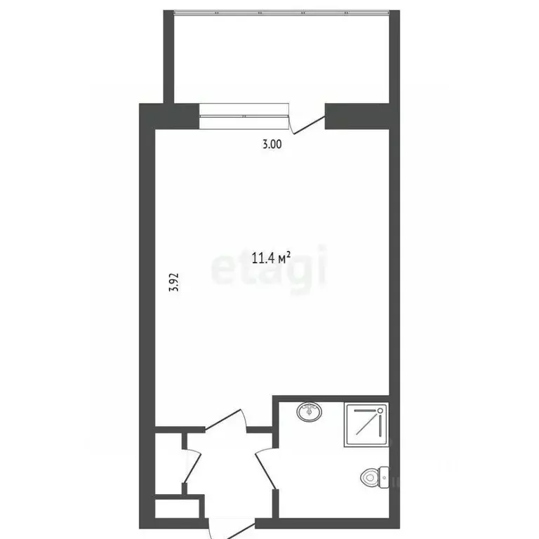 Студия Тюменская область, Тюмень Олимпийская ул., 20 (16.8 м) - Фото 1