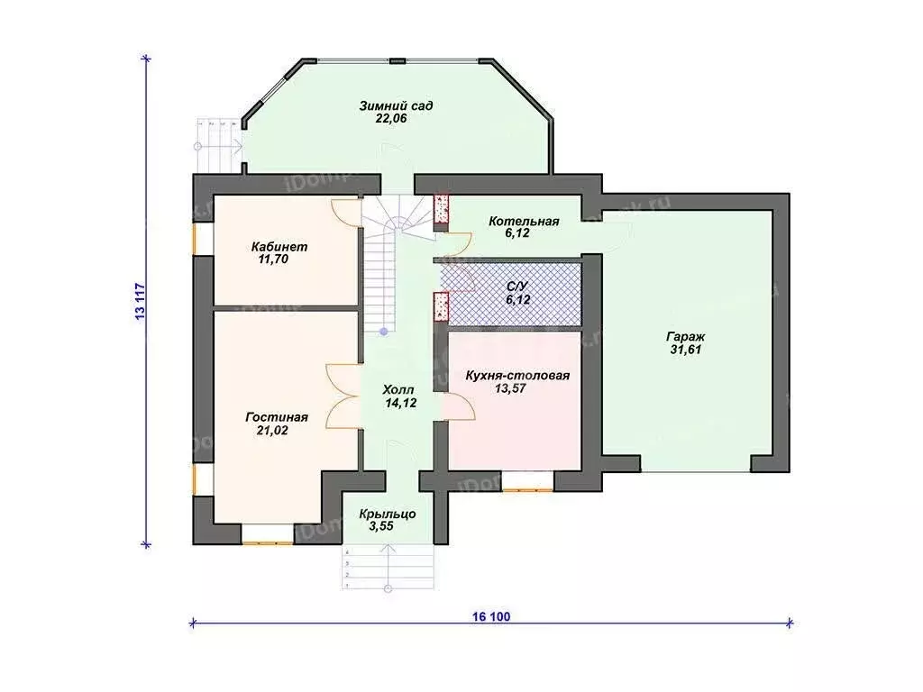 Дом в сельское поселение Товарковское, село Левинка (679.3 м) - Фото 1