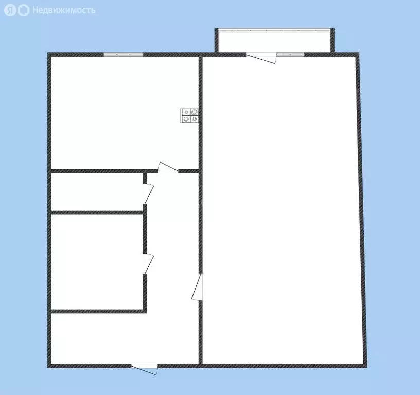 1-комнатная квартира: Черкесск, улица Гутякулова, 34 (32.9 м) - Фото 1