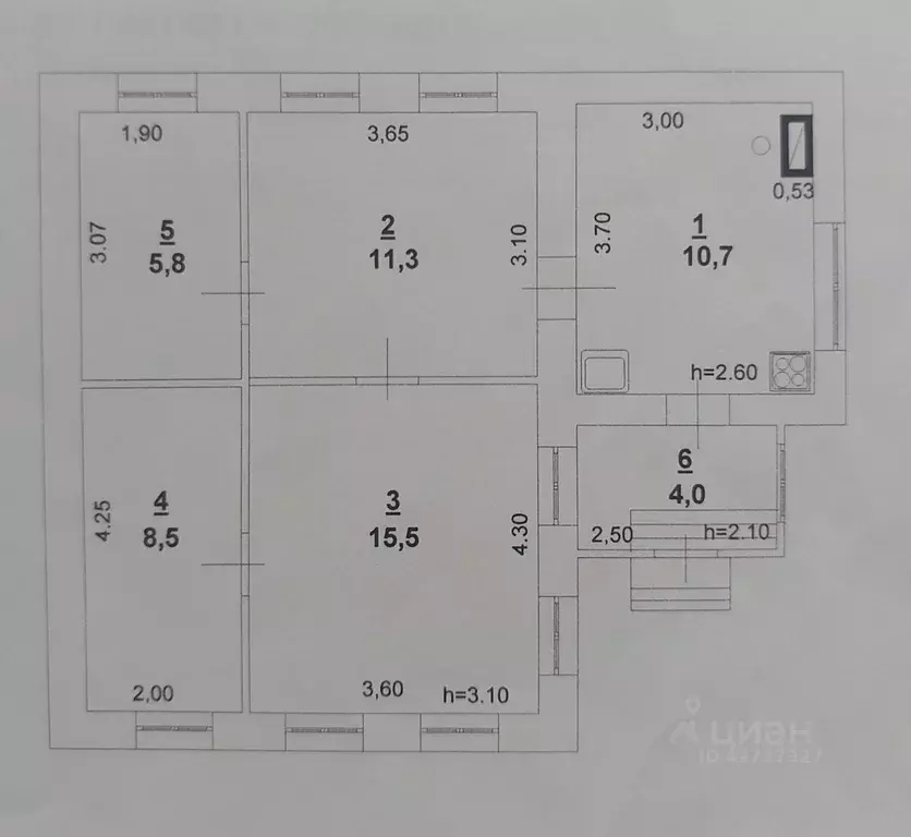 Дом в Саратовская область, Энгельс ул. Маяковского, 158 (56 м) - Фото 1