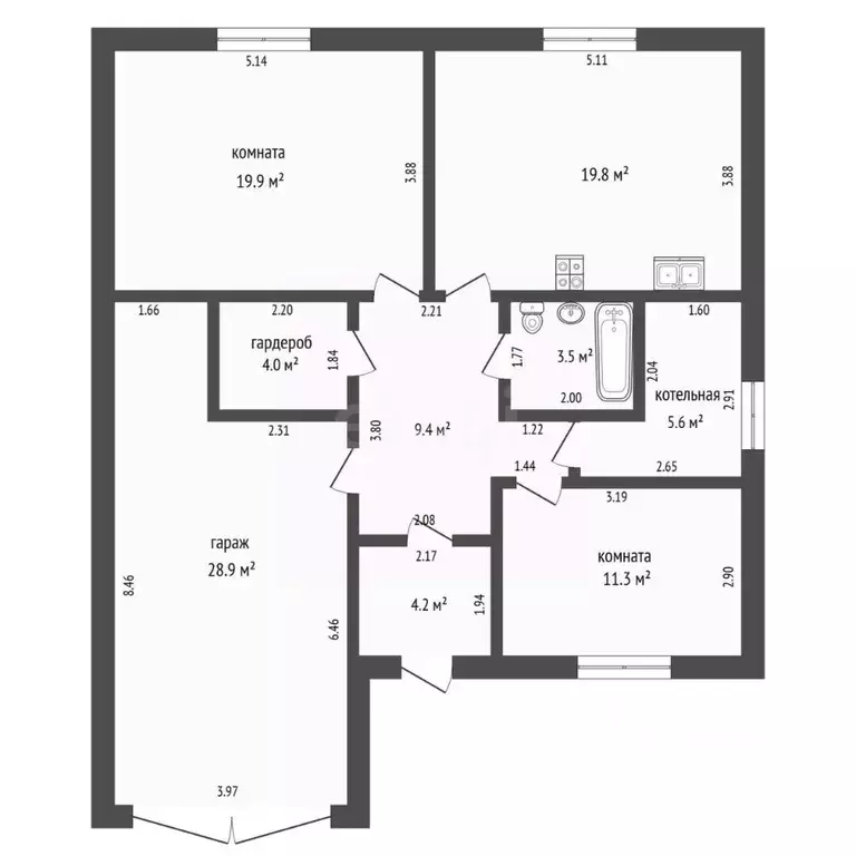 Дом в Тюменская область, Тюменский муниципальный округ, д. Якуши ул. ... - Фото 2