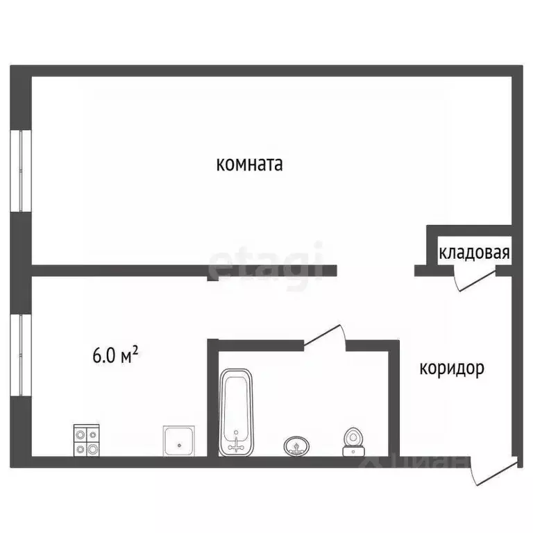 1-к кв. Архангельская область, Сольвычегодск Котласский район, ул. ... - Фото 2