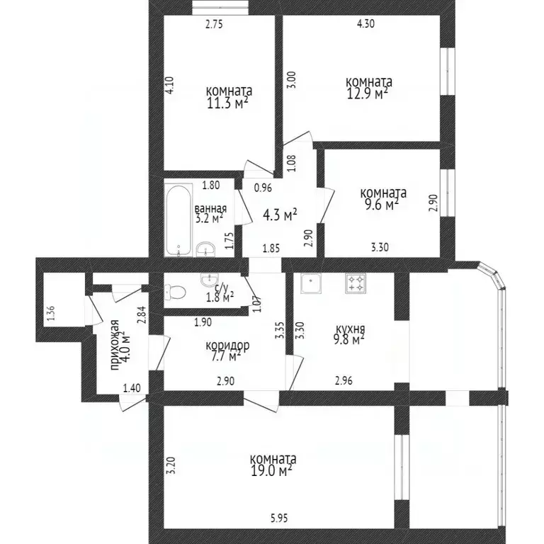 4-к кв. Краснодарский край, Краснодар ул. Имени П.М. Гаврилова, 27 ... - Фото 1