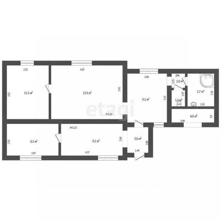 3-к кв. Крым, Симферополь ул. Генерала Яременко (68.9 м) - Фото 1