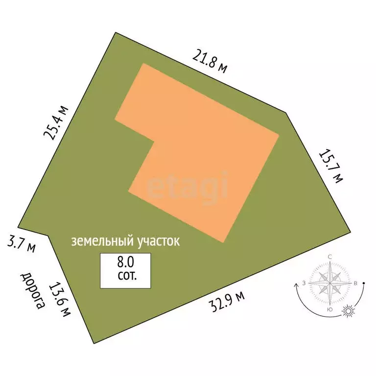 Дом в Симферополь, улица Полины Осипенко (335 м) - Фото 1