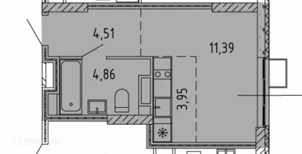 Продаётся квартира-студия, 24.7 м - Фото 0
