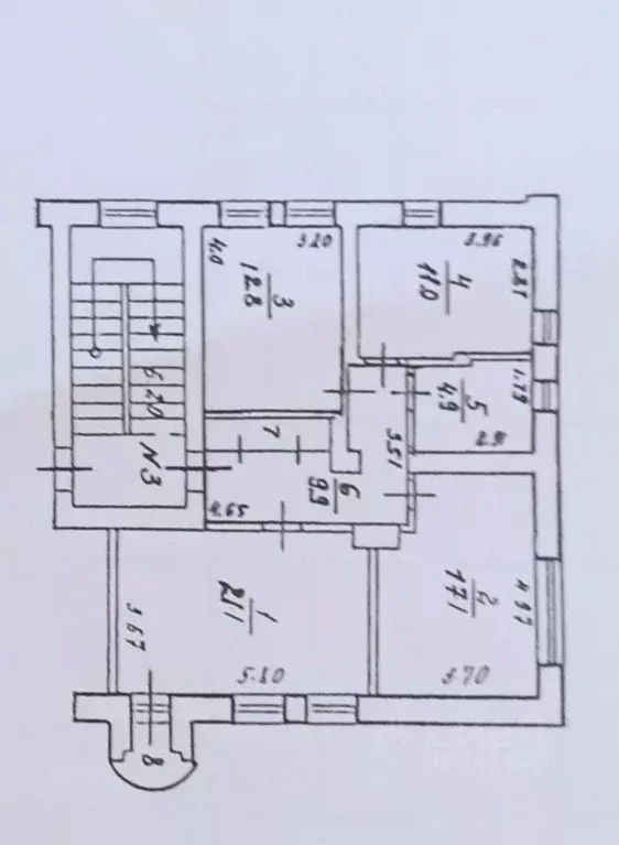 3-к кв. Московская область, Жуковский ул. Жуковского, 5 (78.0 м) - Фото 1