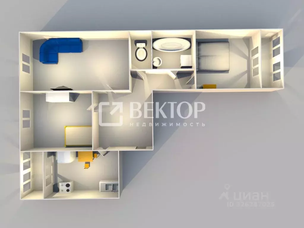 3-к кв. Костромская область, Кострома Малышково мкр, проезд Березовый, ... - Фото 2