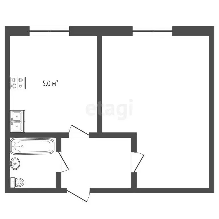 1-комнатная квартира: Ковров, улица Строителей, 10 (21 м) - Фото 1