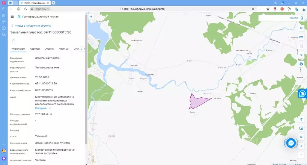 Участок в Тверская область, Калязинский муниципальный округ, д. ... - Фото 1