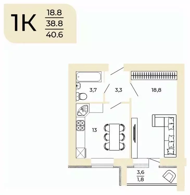 1-к кв. Пензенская область, Пенза Арбеково мкр, Дальнее Арбеково мкр,  ... - Фото 0