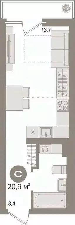 Студия Свердловская область, Екатеринбург ул. Евгения Савкова, 35/2 ... - Фото 2