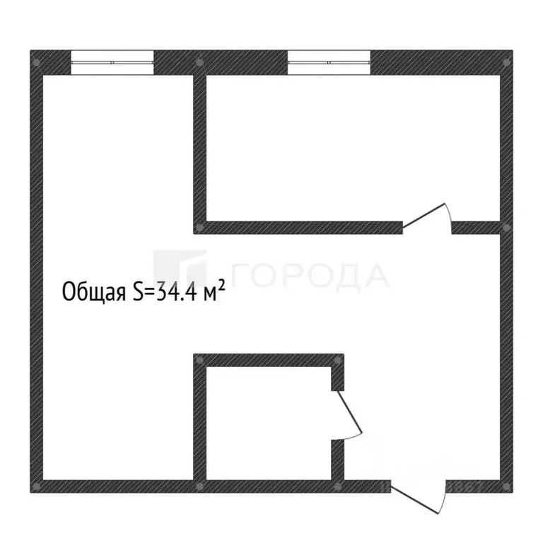 2-к кв. Кемеровская область, Прокопьевск ул. Шишкина, 11 (34.4 м) - Фото 2