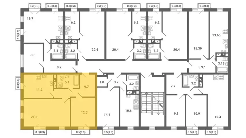 2-комнатная квартира: посёлок Мещерино, микрорайон Южные Горки, 4-й ... - Фото 1