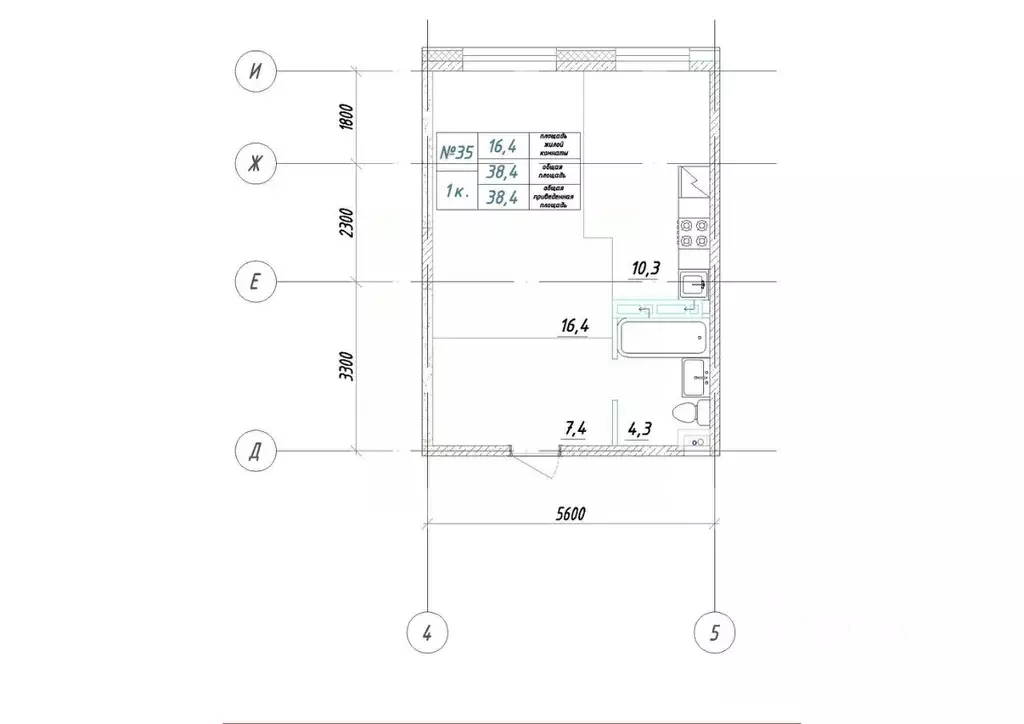 1-к кв. Приморский край, Большой Камень ул. Ленина, 14 (38.4 м) - Фото 1