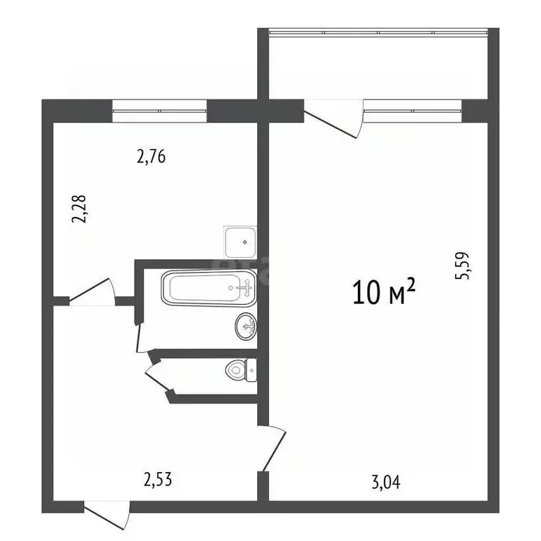 1-к кв. Иркутская область, Иркутск Первомайский мкр, ул. ... - Фото 2