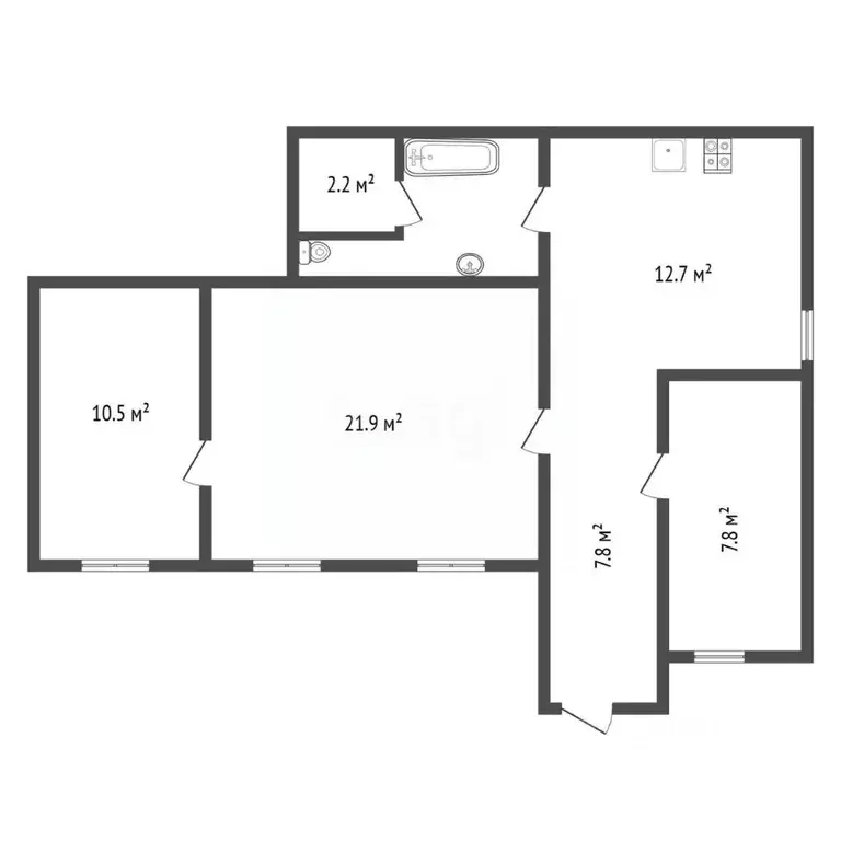 3-к кв. Воронежская область, Россошанский район, Новопостояловское ... - Фото 2