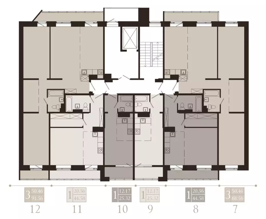 1-к кв. Иркутская область, Иркутск Советская ул., 115/1 (44.58 м) - Фото 2