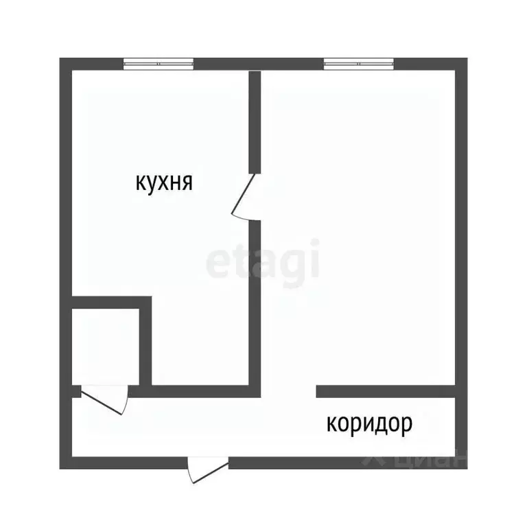 1-к кв. Курганская область, Курган ул. Коли Мяготина, 181 (35.7 м) - Фото 1