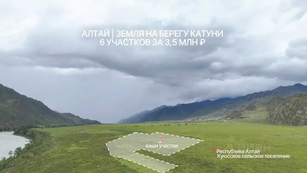 Участок в Алтай, Чемальский район, Куюсское с/пос  (85.0 сот.) - Фото 1