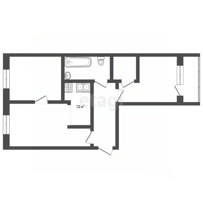 3-к кв. Московская область, Красногорск городской округ, Путилково пгт ... - Фото 2