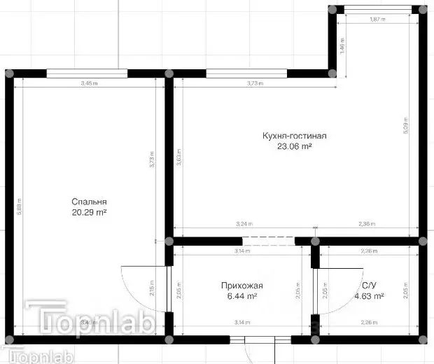 2-к кв. Кабардино-Балкария, Нальчик ул. Ватутина (58.8 м) - Фото 2