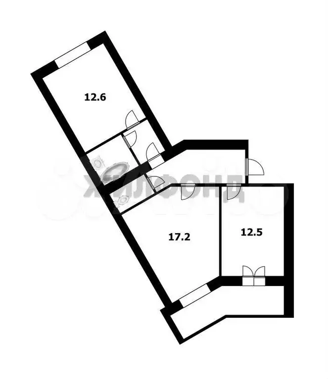 2-к. квартира, 56 м, 7/10 эт. - Фото 0