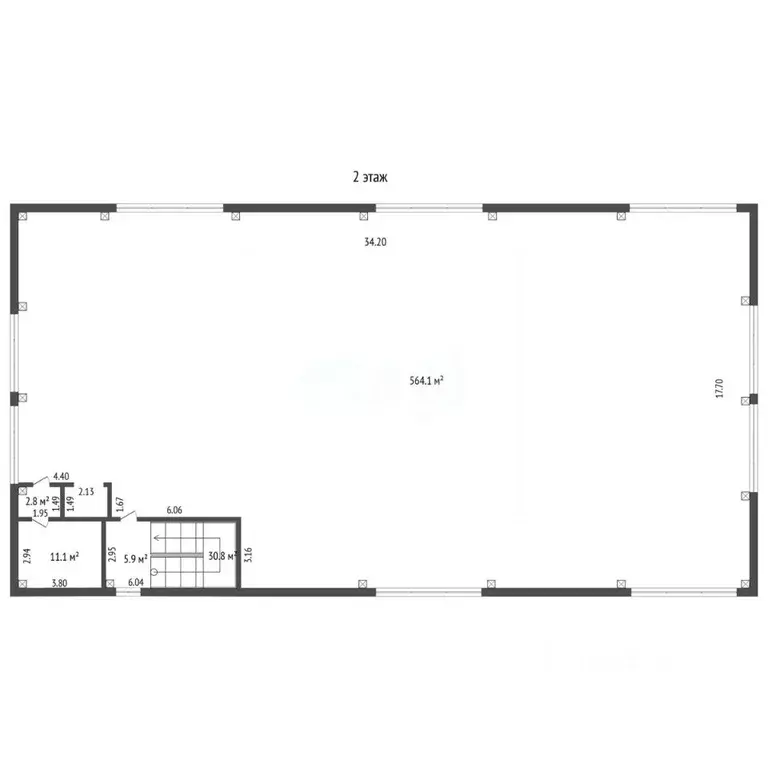 Склад в Тюменская область, Тюмень ул. Ветеранов Труда, 38В (593 м) - Фото 2