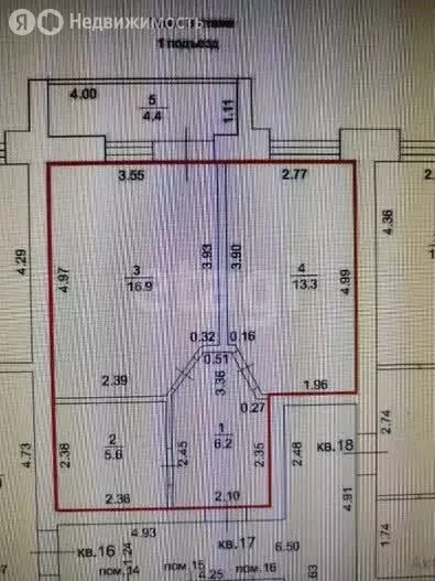 1-комнатная квартира: Янаул, улица 52 квартал, 20 (42 м) - Фото 1