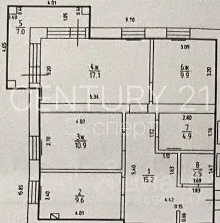 3-к кв. Калининградская область, Зеленоградск ул. Пугачева, 20А (70.1 ... - Фото 2