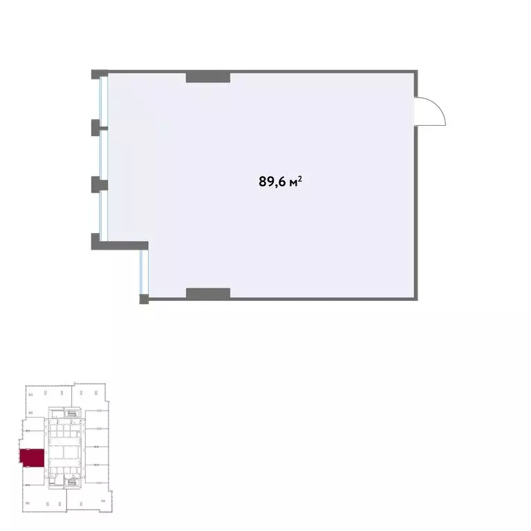 Офис (89.6 м) - Фото 1