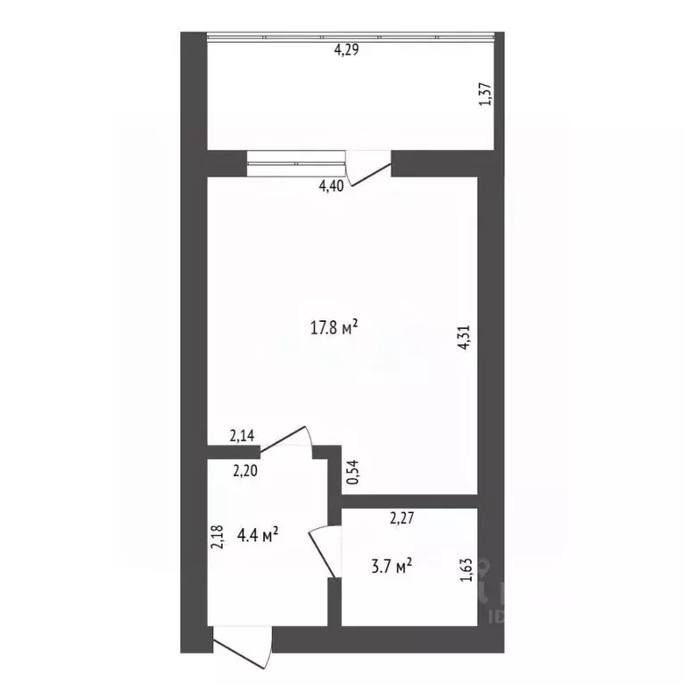 Студия Амурская область, Благовещенск ул. Горького, 229 (25.9 м) - Фото 0