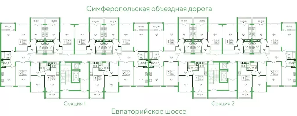 1-к кв. Крым, Симферопольский район, с. Мирное, Жигулина Роща мкр, ... - Фото 1