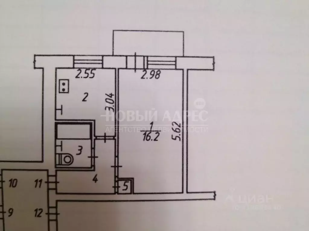 1-к кв. Калужская область, Калуга ул. Гурьянова, 16к1 (30.1 м) - Фото 0