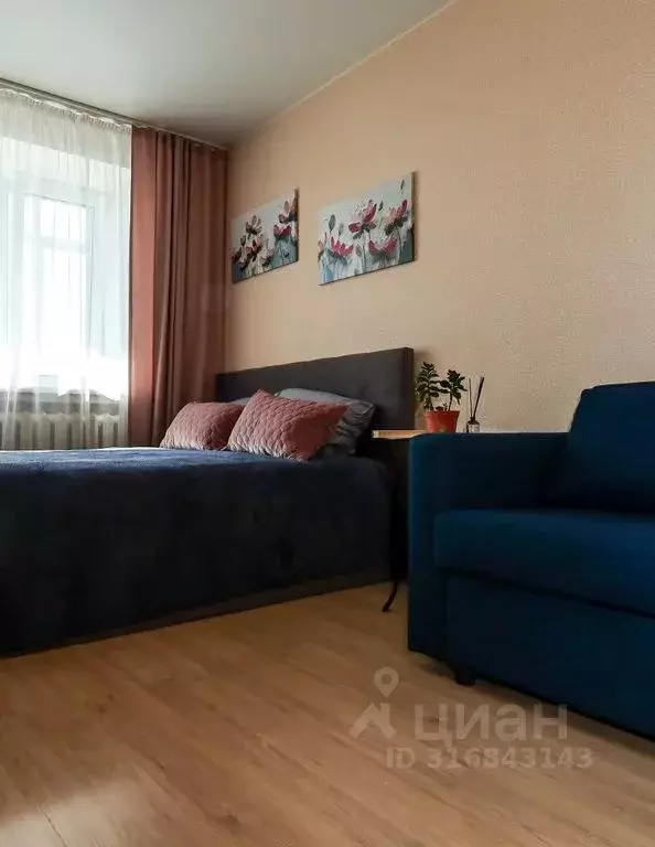 1-к кв. Татарстан, Казань ул. Калинина, 3 (30.0 м) - Фото 1
