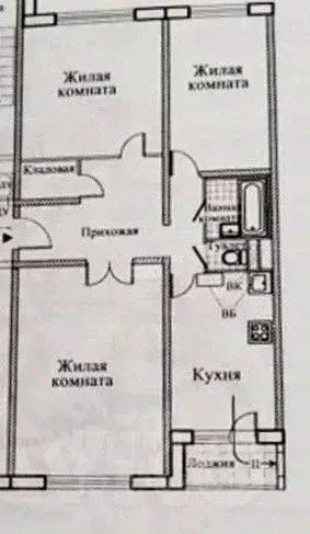3-к кв. Москва Изюмская ул., 39к1 (80.1 м) - Фото 2
