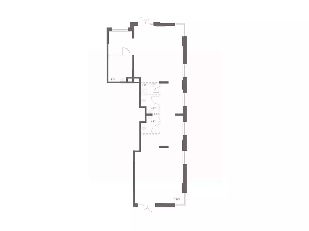 Помещение свободного назначения в Москва Тропарево Парк мк, к2.3 (106 ... - Фото 1