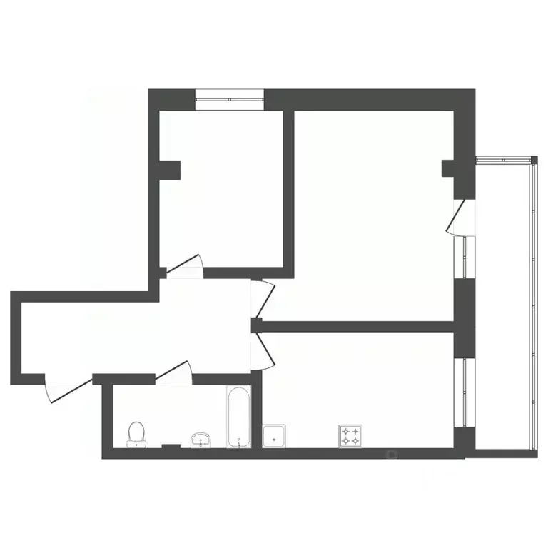 2-к кв. Пермский край, Пермь ул. Фрезеровщиков, 94 (55.0 м) - Фото 1