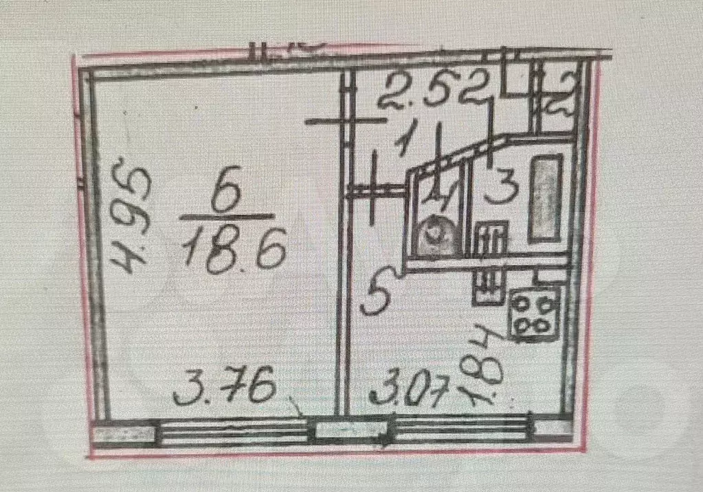 1-к. квартира, 32,4 м, 4/9 эт. - Фото 0